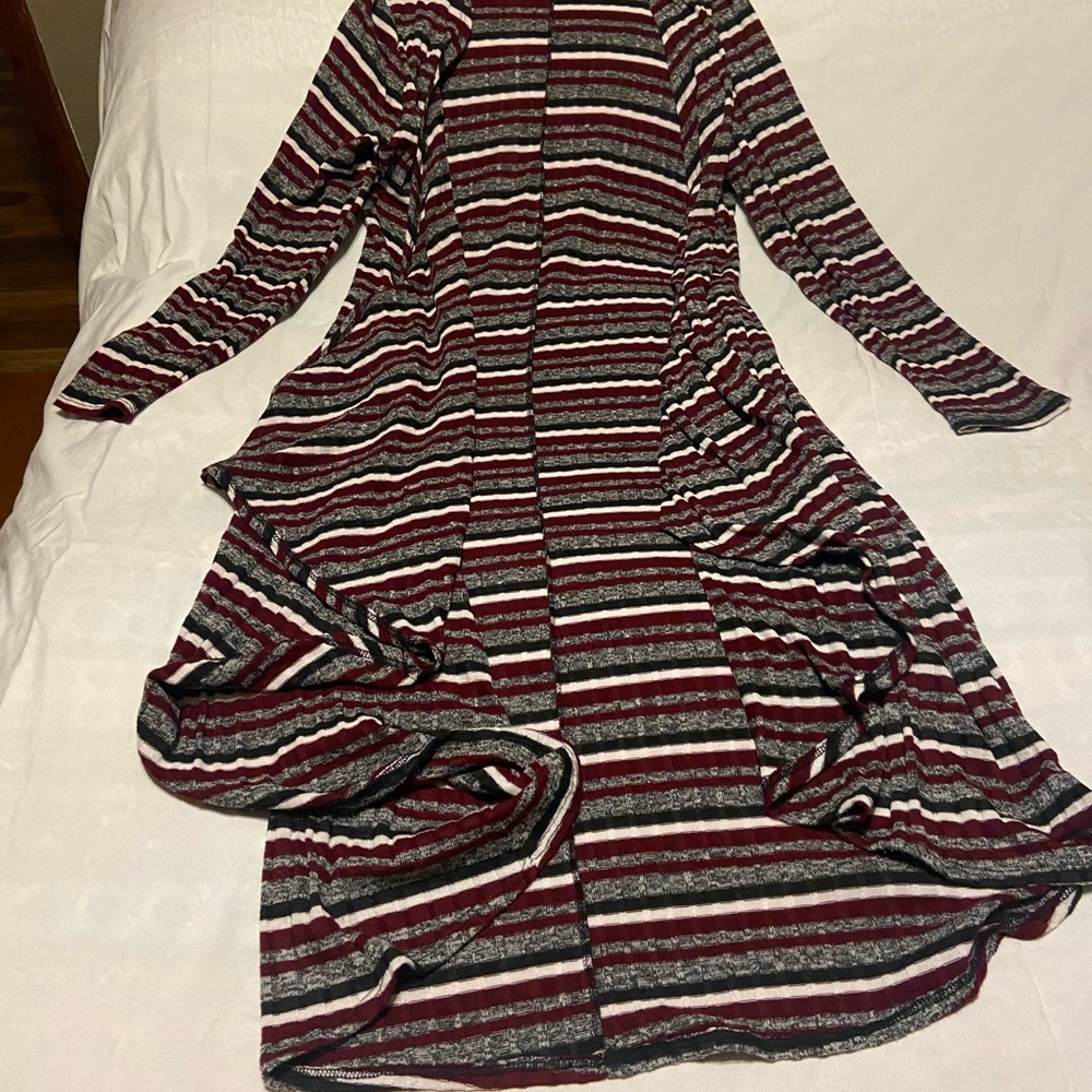 Long drape cardigan